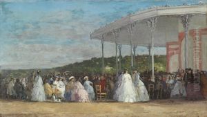 Concert at the Casino of Deauville by Eugene Louis Boudin
