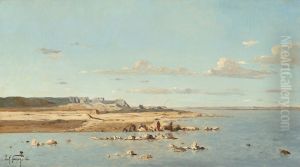 Washerwomen on the Banks of the Durance by Paul Guigou