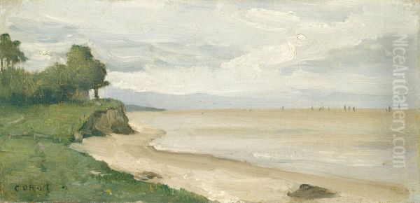 Beach near Etretat - view 1