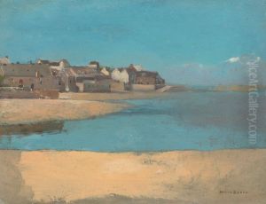 Village by the Sea in Brittany by Odilon Redon
