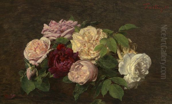 Roses de Nice on a Table - view 1
