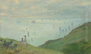 Cliffs at Pourville by Claude Oscar Monet