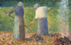 Haymakers at Montfermeil by Georges Seurat
