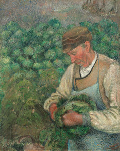 The Gardener - Old Peasant with Cabbage