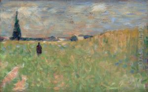 A Summer Landscape by Georges Seurat