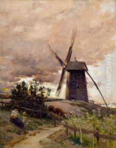 The Windmill by Jean-Charles Cazin