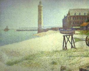 The Lighthouse at Honfleur by Georges Seurat