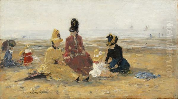 On the Beach, Trouville - view 1