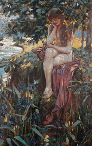 A Young Woman In Contemplation - view 1
