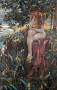 A Young Woman In Contemplation by Sydney Carter