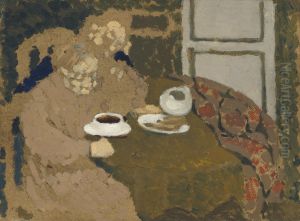 Two Women Drinking Coffee by Jean-Edouard Vuillard