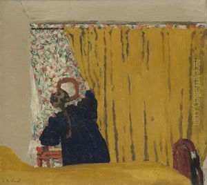 The Yellow Curtain by Jean-Edouard Vuillard
