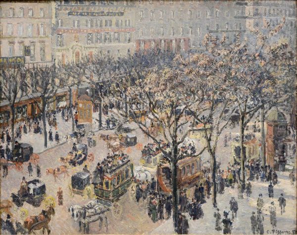 Boulevard des Italiens, Morning, Sunlight - view 1