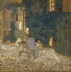 Repast in a Garden by Jean-Edouard Vuillard
