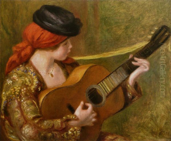 Jeune Espagnole a la guitare - view 1