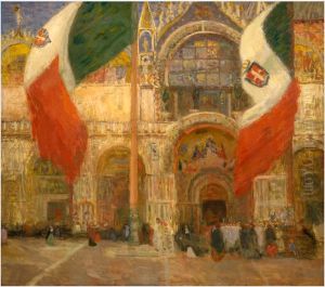 The Flags, Saint Mark's, Venice - Fete Day