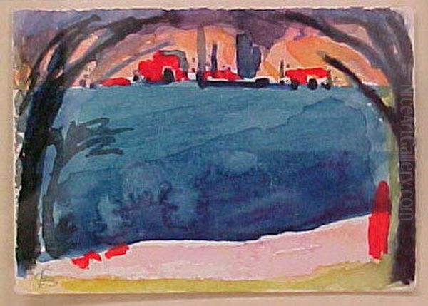 Sketch for Hudson River Painting - view 1