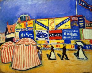 Posters at Trouville by Albert Marquet