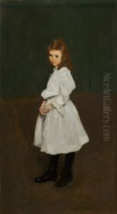 Little Girl in White (Queenie Burnett) by George Wesley Bellows