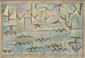 The Rhine at Duisburg by Paul Klee