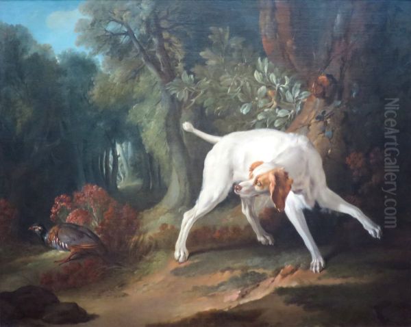 Pointer and Partridge in a Landscape - view 1