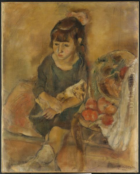 Girl with a Kitten - view 1
