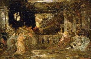 Feast Scene by Adolphe Joseph Thomas Monticelli