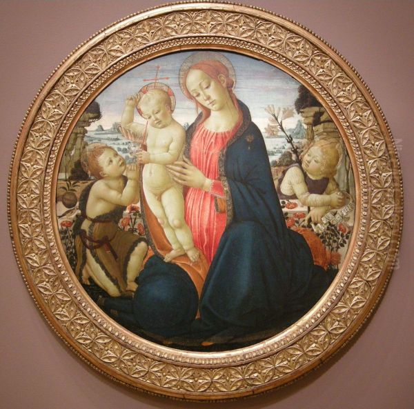 madonna col bambino, san giovannino e angelo - view 1