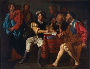 The calling of St. Mathew by Matthias Stom