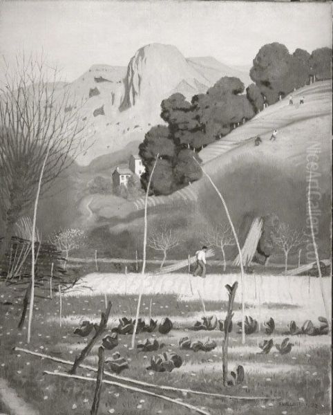 Landscape at Saint-Jeannet, Provence - view 1