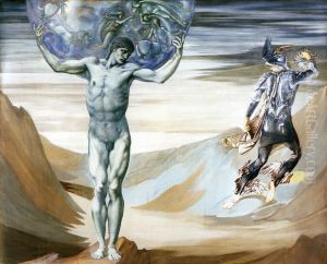 The Perseus Series: Atlas Turned to Stone by Edward Burne-Jones