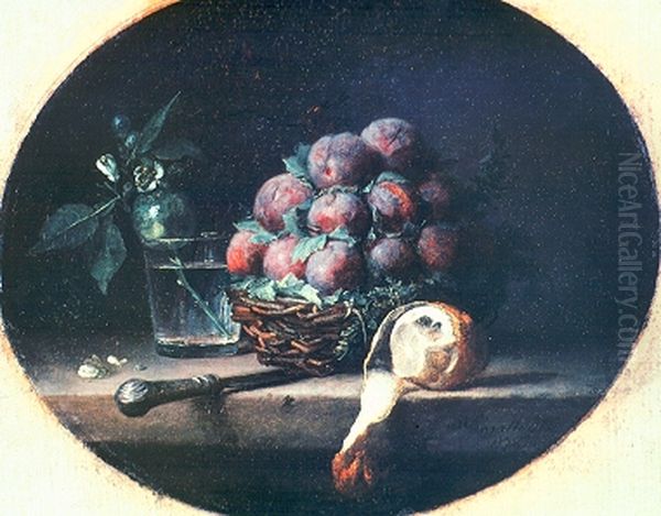Still Life with Plums and a Lemon - view 1