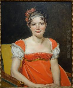 Portrait of Laure-Emilie-Felicite David, La Baronne Meunier by Jacques-Louis David