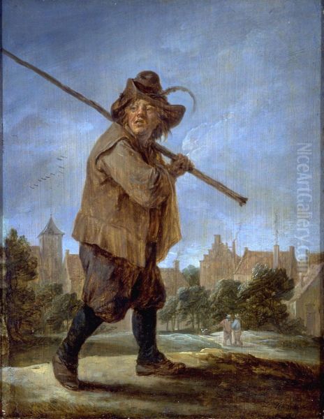 Peasant Walking - view 1