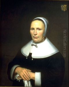 Portrait of an unknown woman by Nicolaes Maes