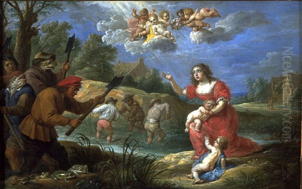 Latona and the Frogs - view 1