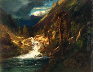 Hetch Hetchy Side Canyon, II" by William Keith