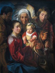 Holy Family by Jacob Jordaens