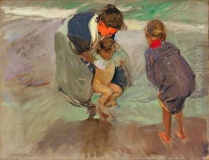 On the Beach by Joaquin Sorolla