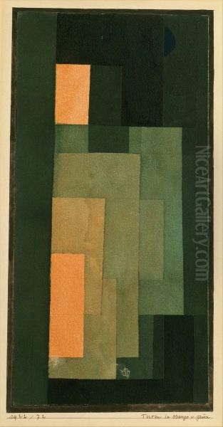 Tower in Orange and Green - view 1