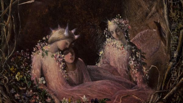 Fairies Sleeping in a Bird's Nest - view 1