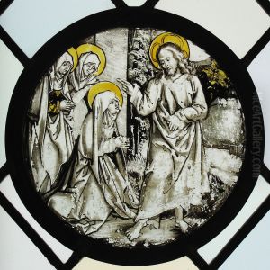 Roundel with Christ Taking Leave of His Mother Roundel with Christ Taking Leave of His Mother