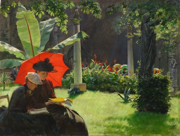 Afternoon in the Cluny Garden, Paris - view 1