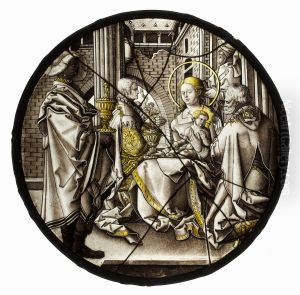 Roundel with Adoration of the Magi