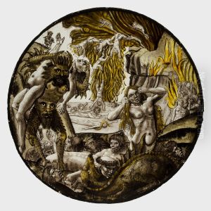 Roundel with Souls Tormented in Hell by Dieric Bouts