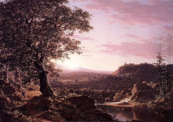 July Sunset, Berkshire County, Massachusetts - view 1