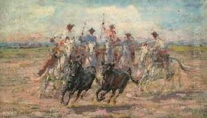 Gardiens Auxtaureaux by Eugene Cartier