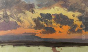 Sky at sunset, Jamaica, West Indies by Frederic Edwin Church