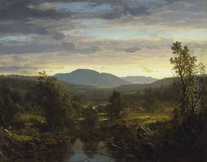 Sunset in the Berkshire Hills by Frederic Edwin Church