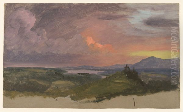 Sunset in the Hudson Valley - view 1